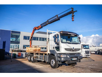 Камион со платформа, Камион со кран Renault KERAX 380 DXI+E5+PK18TM/3EXT: слика 2