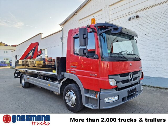 Камион со платформа, Камион со кран Mercedes-Benz 1218 L 4x2, Fassi Kran F 95A21 5.9m-1.545 kg,: слика 11