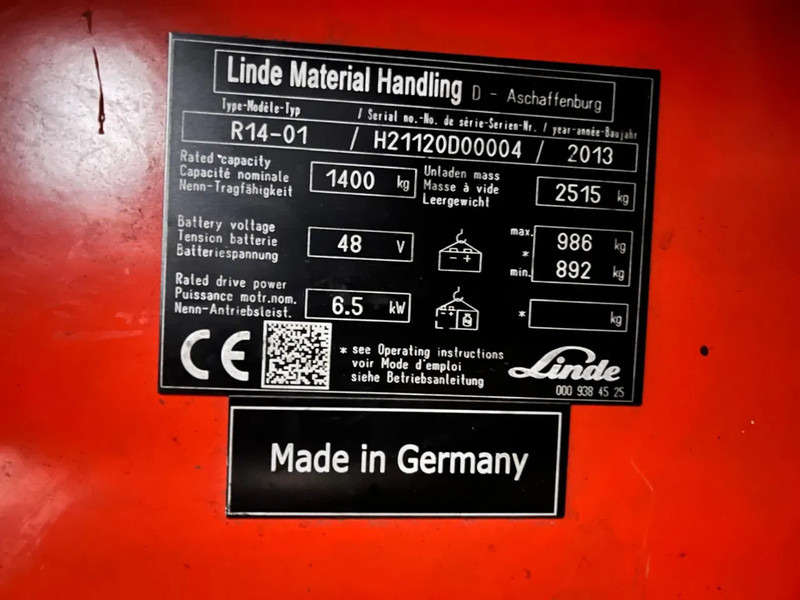 Вилушкар со подигнување Linde R14-01: слика 9