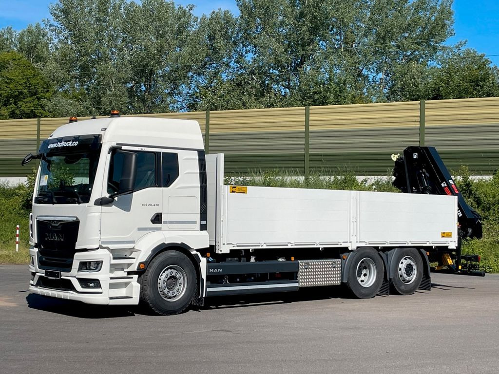 Нов Камион со платформа, Камион со кран MAN TGS 26.480 6X2 Euro6 Retarder HIAB 228 - 4: слика 15