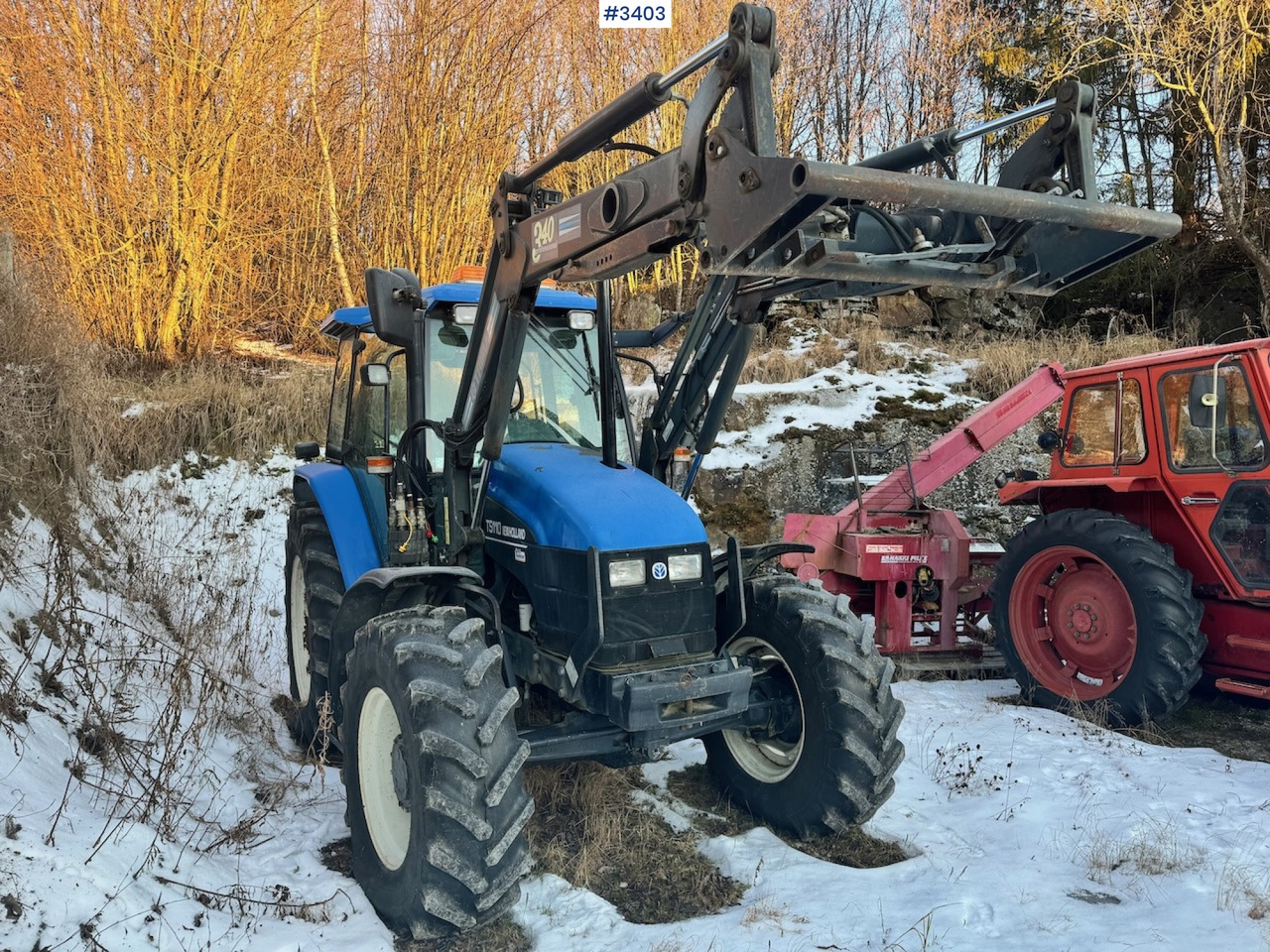 Трактор 2003 New Holland TS110 with Front Loader: слика 7