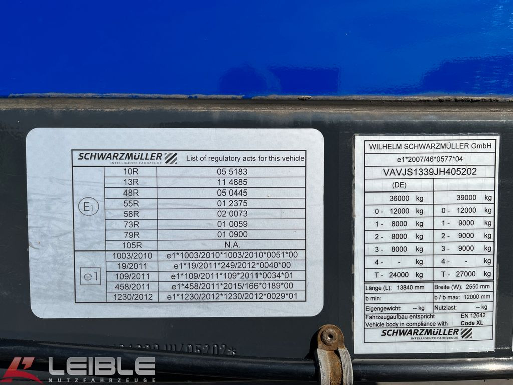 Полуприколка со церада Schwarzmüller S1*Quick Slider*Liftachse*Code XL+Getränke: слика 10