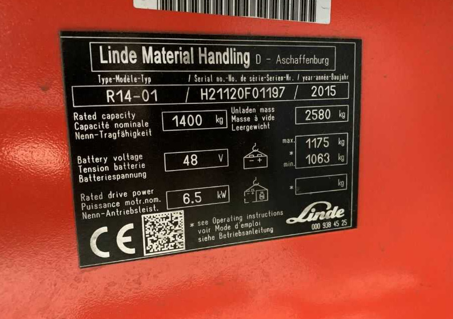 Вилушкар со подигнување Linde R14-01: слика 7