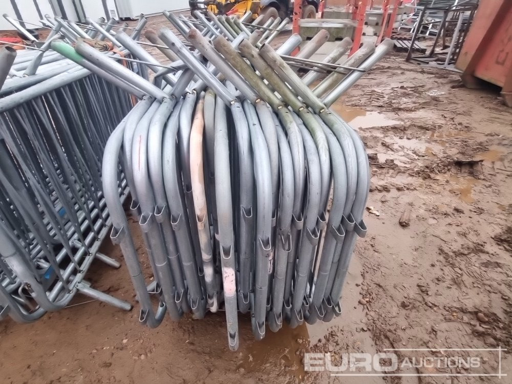 Градежна опрема Bundle of Metal Safety Barriers (2 of): слика 6